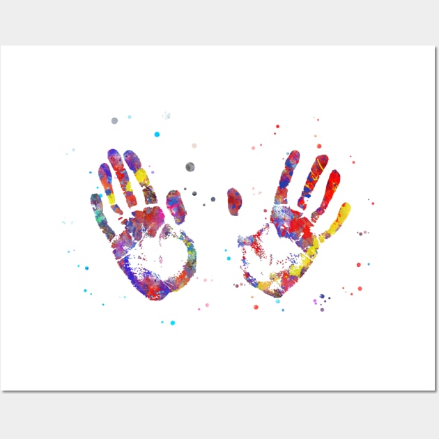 Handprint Wall Art by RosaliArt